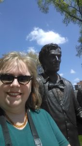 Me and Abe Lincoln in Pontiac, IL